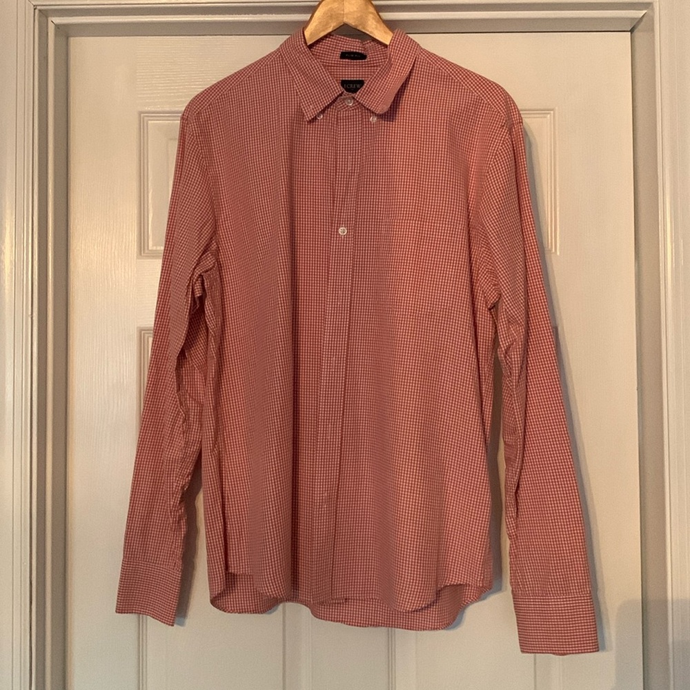 J crew mens long sleeve button dress shirt